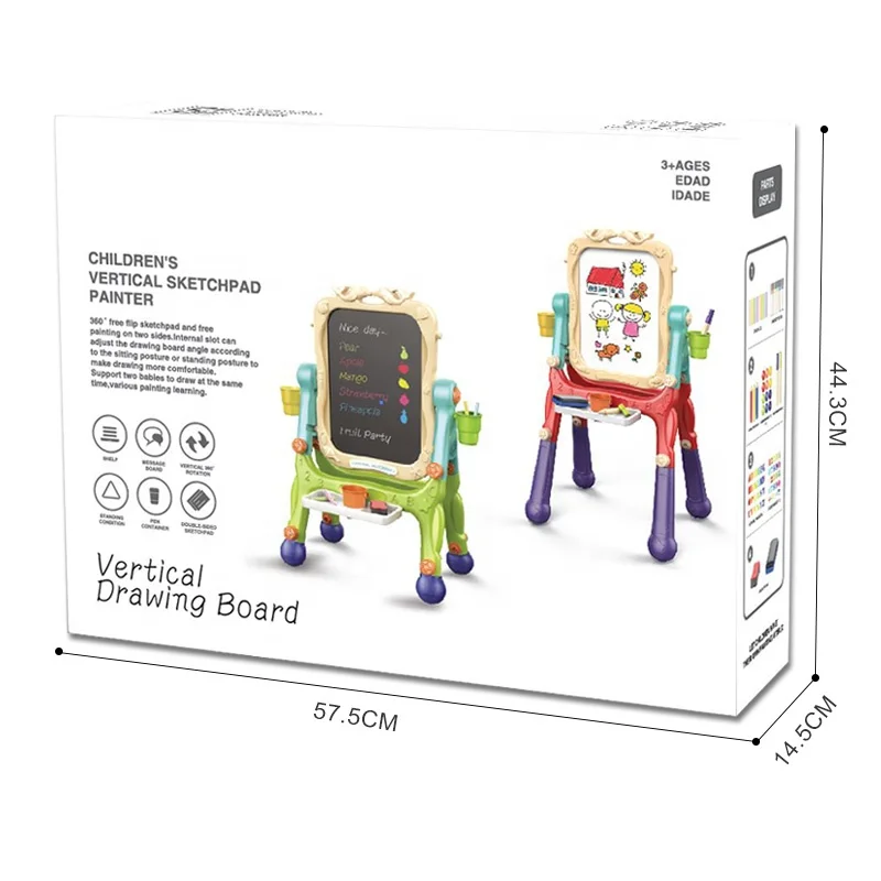 Kids Standing Writing Boards Painting Board Adjustable Kids Educational