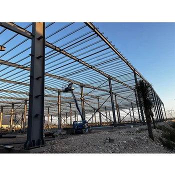 High Ceiling Long Span Steel Structure Workshop Building With High Strength Materials For Mexico