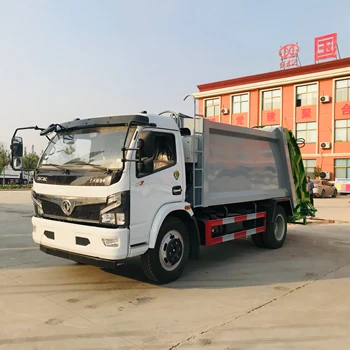 High Quality 8CBM Compressed Sanitation Rubbish Waste Compactor Garbage Truck For City Waste Transfer