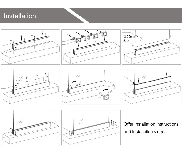 Frameless Glass Railing Balustrade Design Exterior Lowes Price U ...