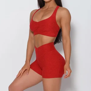 OEM Women Fitted Short Set Women Shorts and Bra Set
