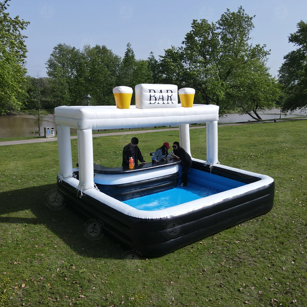 New Design Water Swimming Pool Bar Superior Design Giant Home Backyard Inflatable Bar Pool for Adults