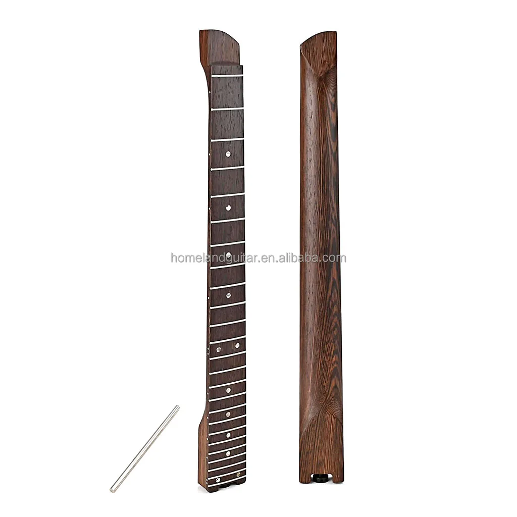 25 Fret Wenge Guitar Neck For Headless Electric Guitar Replacement