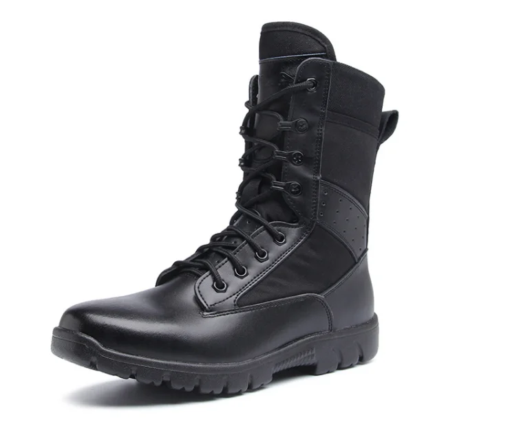 fabric combat boots