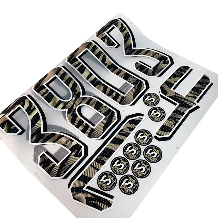 Custom Soccer Jersey Heat Press Sticker Number Heat Transfer Letters