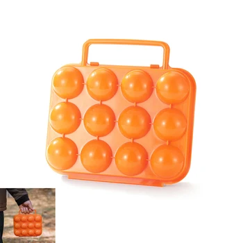 Outdoor camping egg carton Shockproof and shatterproof protection Storage box Portable plastic egg holder