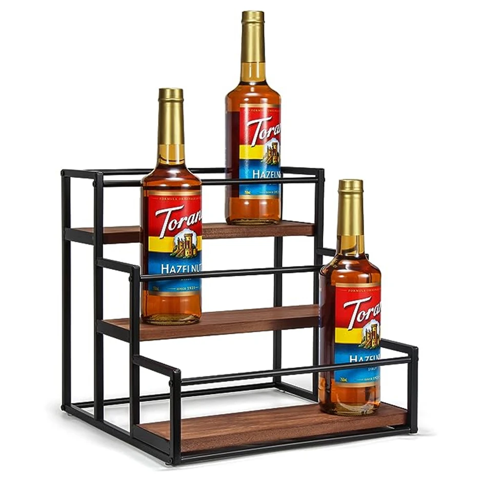 Kitchen Accessories Manufacturer Wholesale Storage Rack Syrup Bottle Holder Coffee Syrup