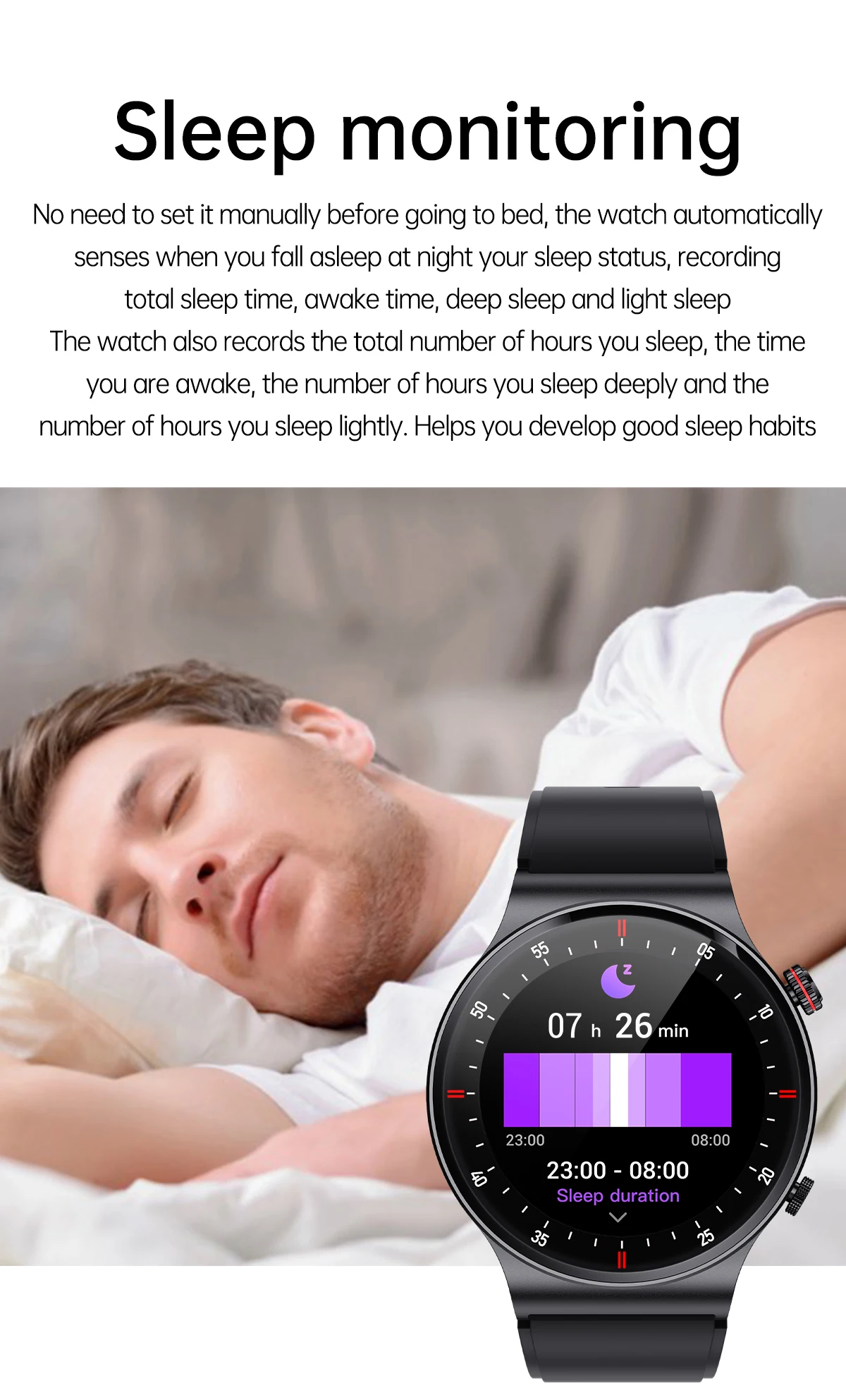 Lige 2024 New Calling Smart Watch Men Full Touch Screen Sports Fitness