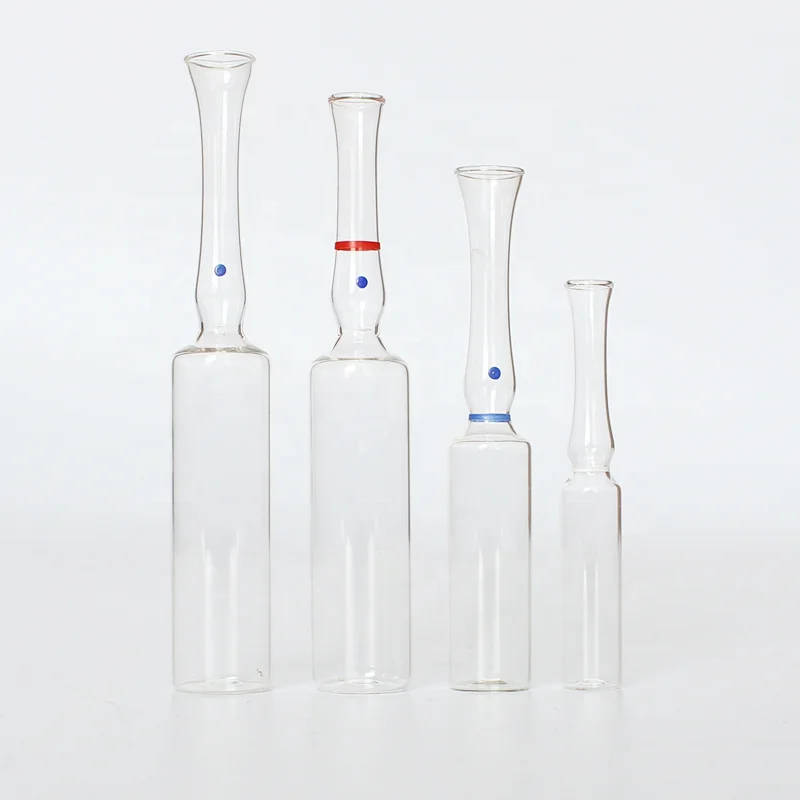 Hot Sale 2ml Blue Glass Ampoules Bottle Glass Vial Pharmaceutical Ampoule Glass Bottle with Customized Logo Bottle