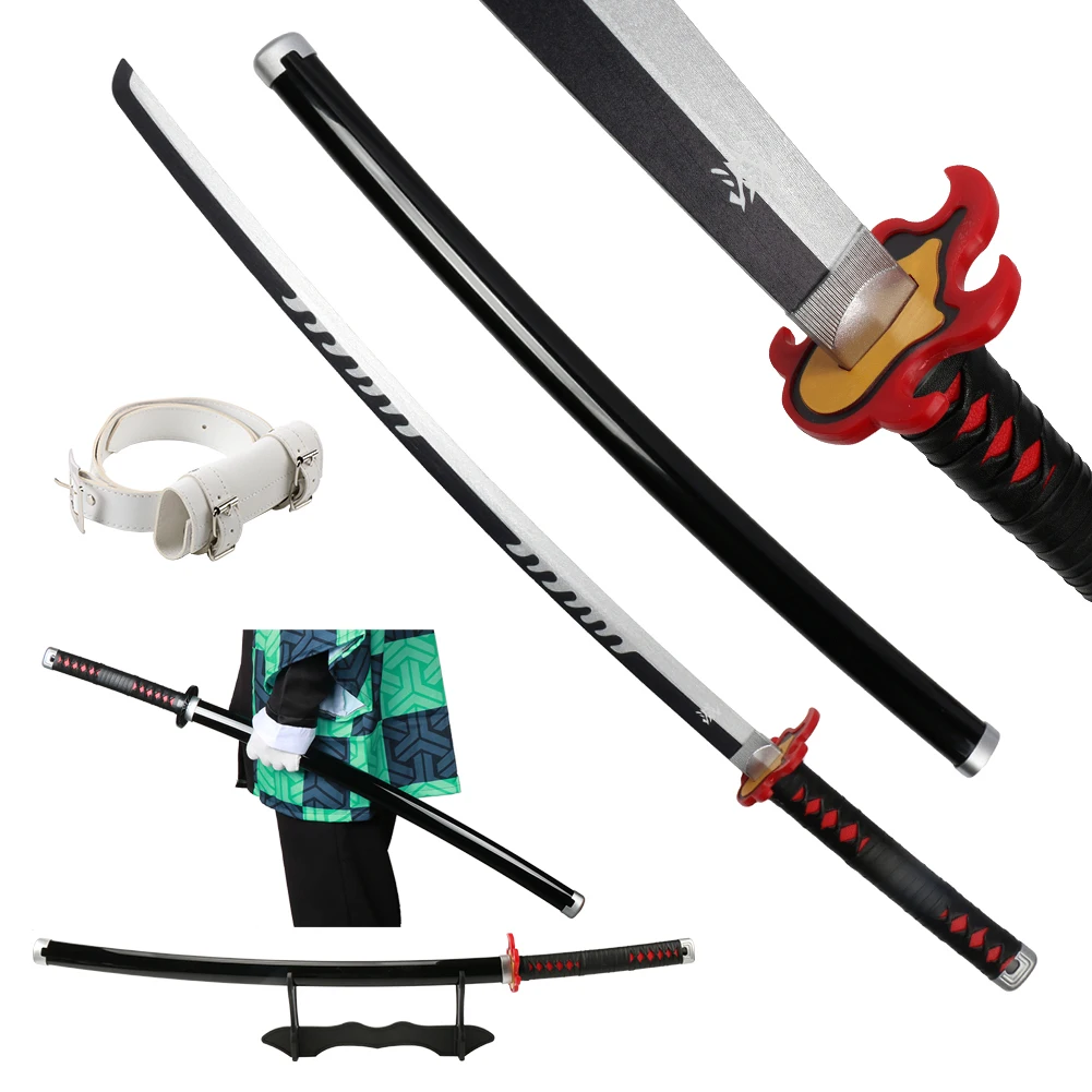 Espada de demonio de 41 pulgadas, espada samurái de metal de  fantasía, Katana, nueva versión final, hoja de anime para cosplay :  Deportes y Actividades al Aire Libre