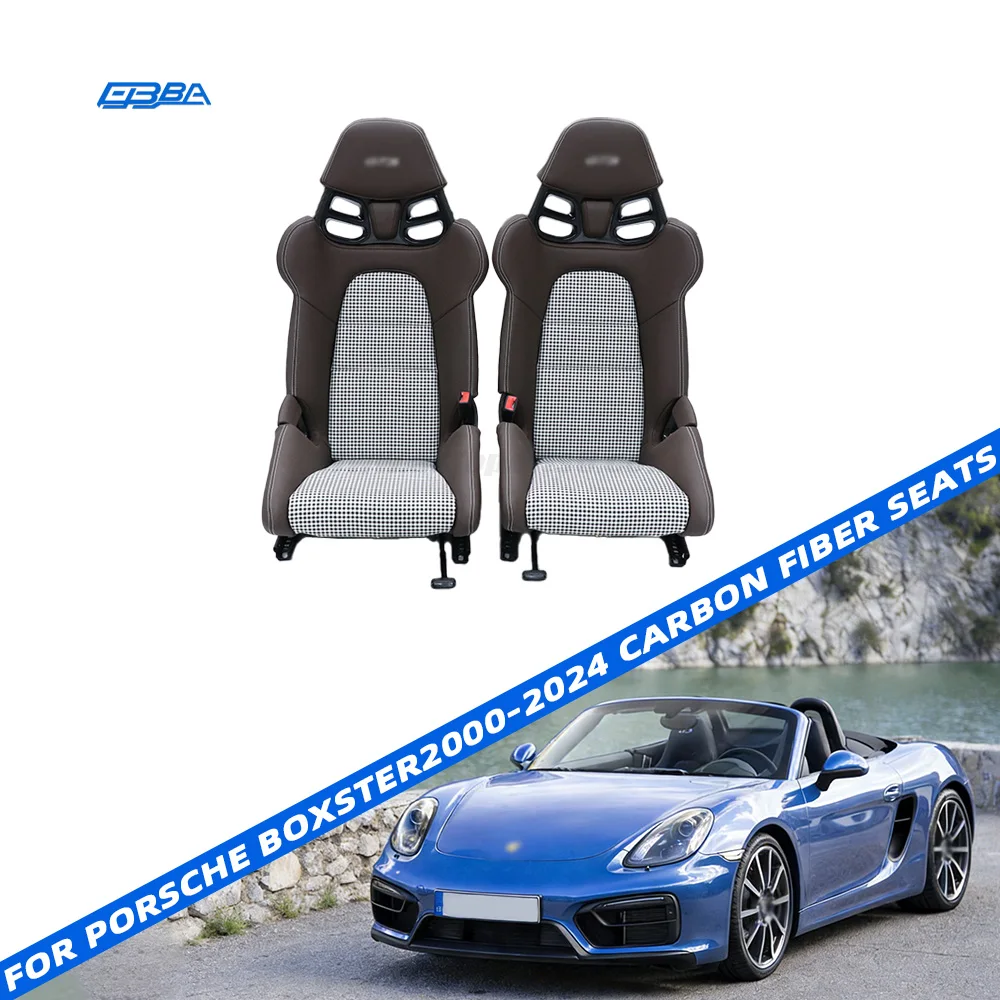 Factory Price Customizable Car Racing Seats Dry Carbon Fiber Car Seats For Porsche Boxster