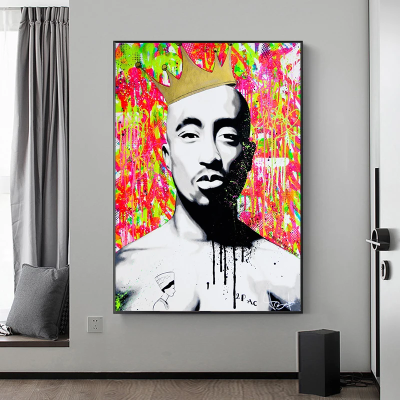 絵画 2pac Tupac Shakur-ダイヤモンド絵画アートクロスステッチ,west海岸