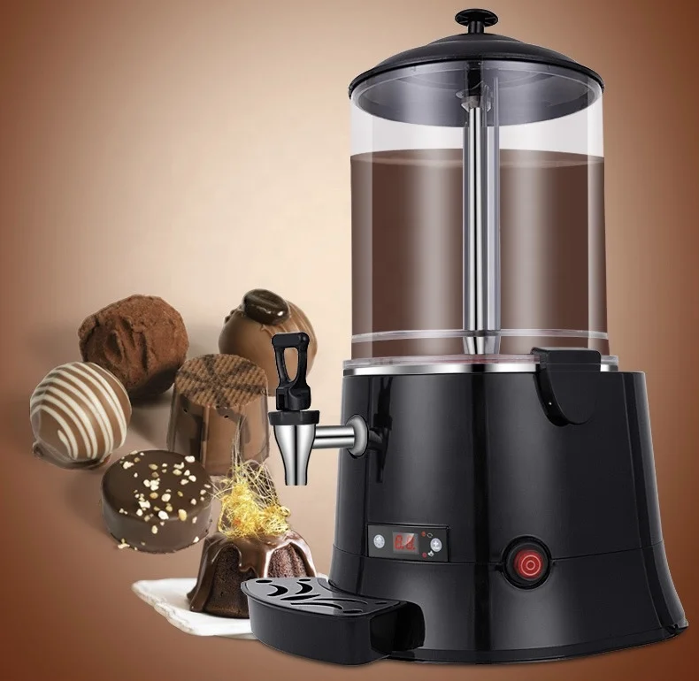 GOLD COLOR 10 Liters Capacity PROFESSIONAL Commercial Hot Chocolate Maker  Drinking Machine Electric Hot Chocolate Dispenser 220V