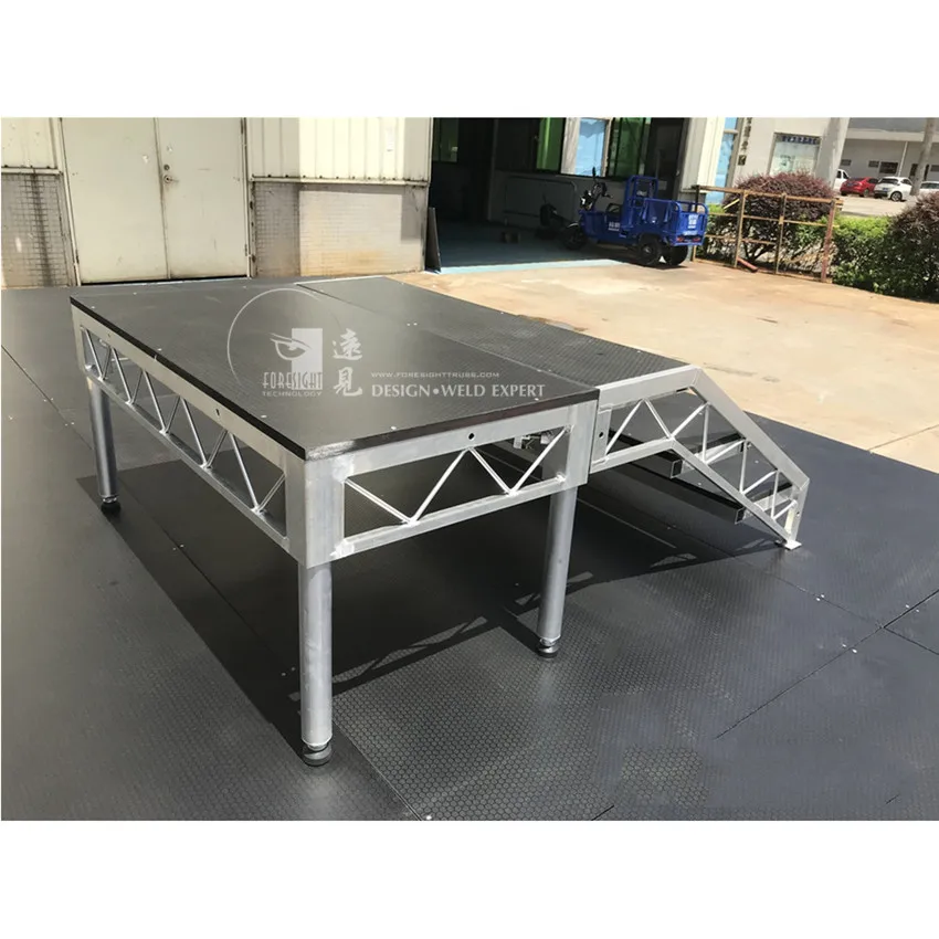 Stage Covering Roof Truss with Portable Stage for Sale