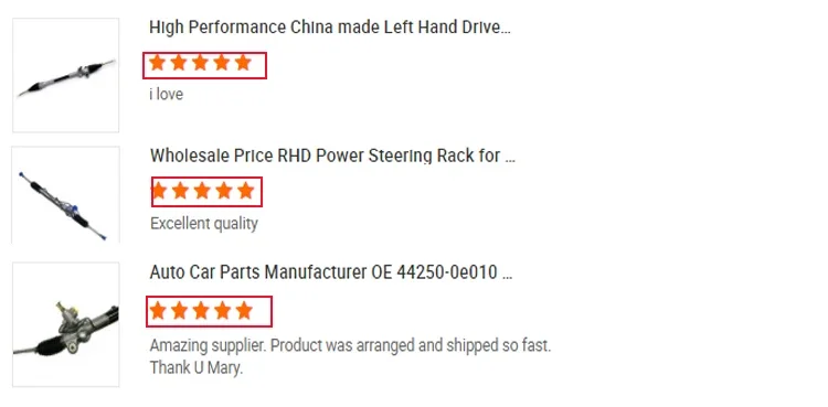 Wholesale Electric Steering Gear Power Steering Rack and Pinion details