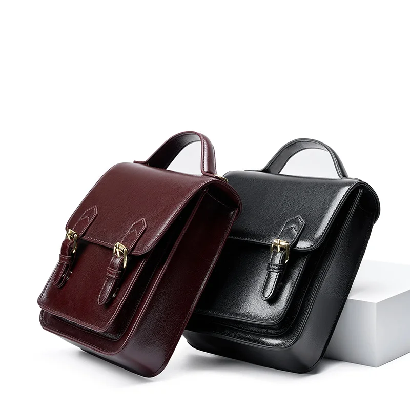 Factory Supply Wholesale Fashion Design School Bag Leather for Female Back Pack Bag Cow Leather Women’s Mini Backpacks Bag