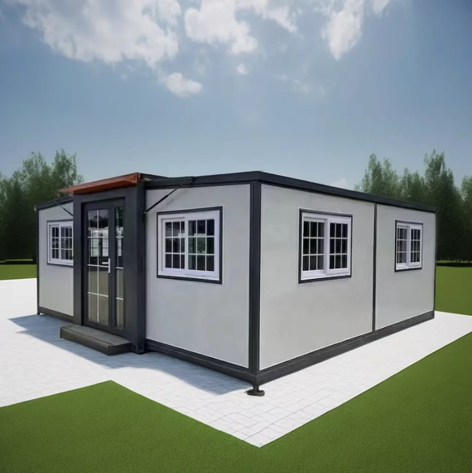 Amazon Customized 20ft 40ft Portable Cheap Prefab Prefabricated Modular Villa Steel Expandable Container House for Sale