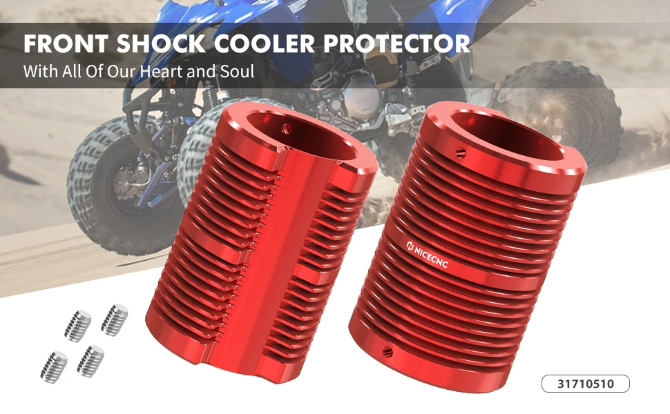 Nicecnc 16fins Ultralarge Cooling Area Front Shock Cooler For Yamaha Yfz450r 20092023 Buy