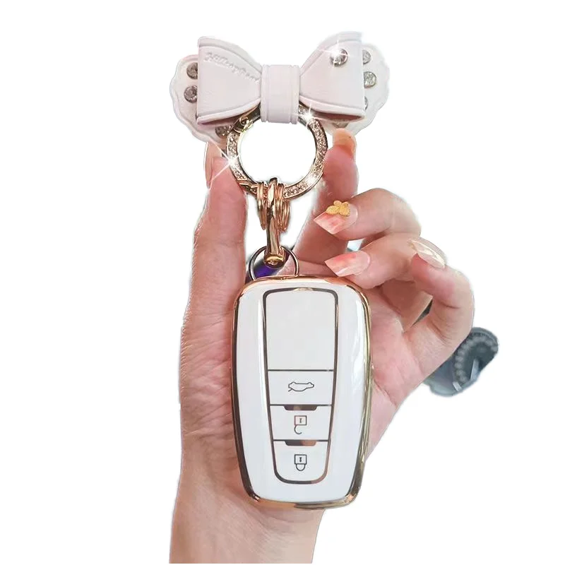 Funda De Llave De Coche De Aleación De Zinc Para Toyota, CHR, C HR