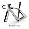 Metallic Silver Cut Black