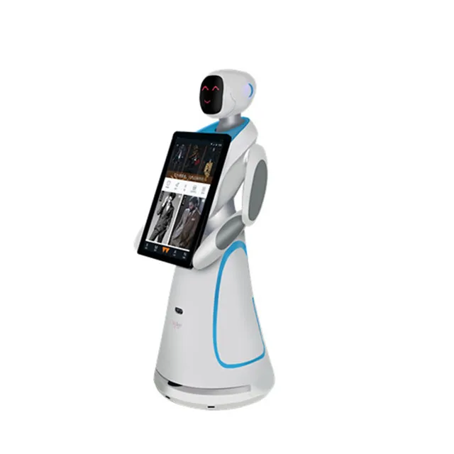 Intelligent AI Humanoid Service Robot Greeting and Reception with Auto Charge