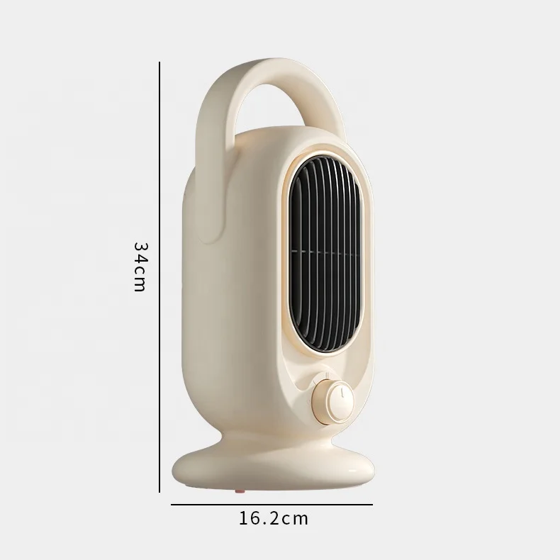 Mini Vertical PTC Desktop Heater with Remote Control Adjustable Thermostat Fast Heating 1200W for Bedroom & Office Use 4