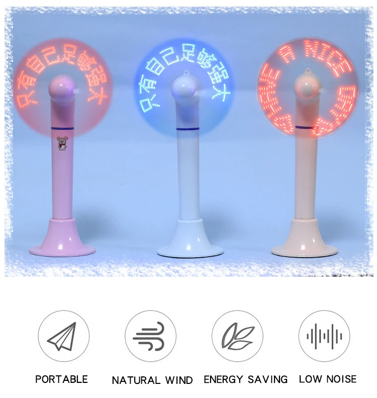 Glowing Fan Personality Multi-function Pen Student Supplies Ballpoint Pen Flash Word Led Light Mini Fan