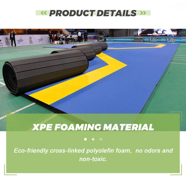 High-Quality Rolling Mats for Martial Arts Training Durable PVC Vinyl Anti-Slip Mats