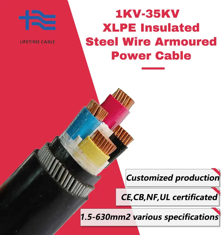 11kv 3 Core Xlpe Underground Cable 95mm 120mm 150mm2 185mm 240mm