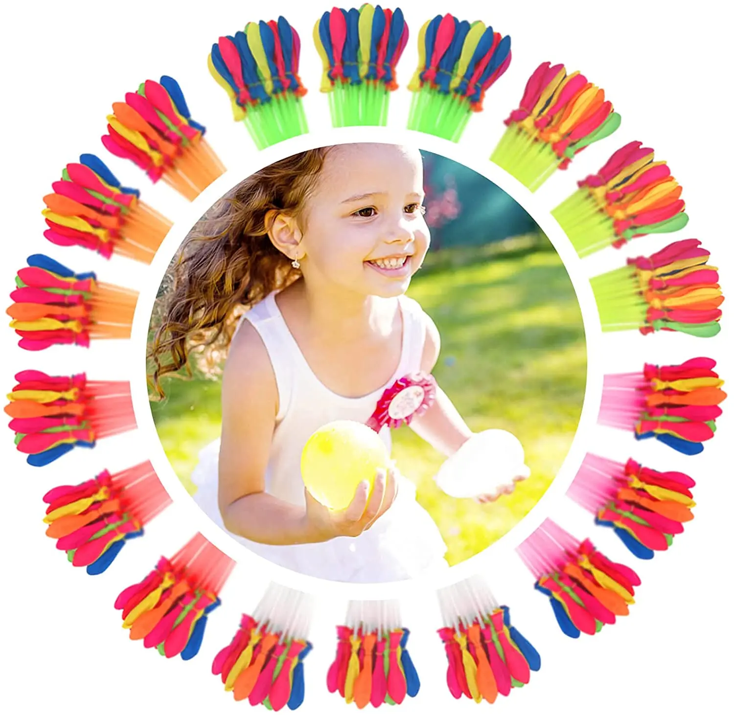 999 Quick Filling Water Balloons Self Sealing Mixed Colors Outdoor Summer Fun 
