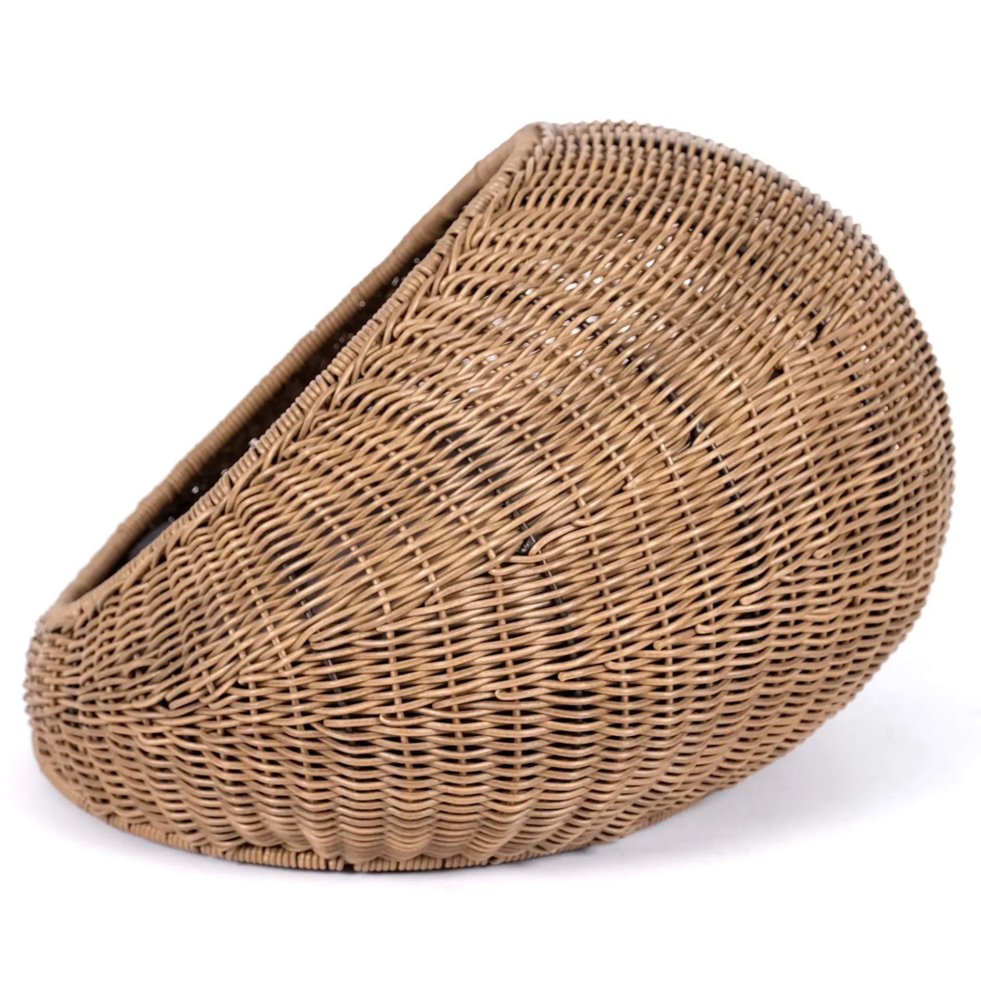 Wicker Cat Bed For Indoor Cats A Covered Modern Cat Hideaway Hut Of
