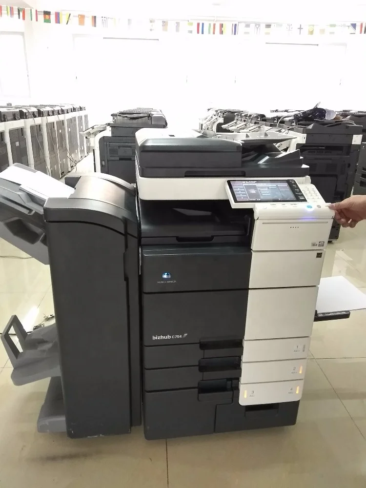 Used Photocopy Machine Color Printer Copier for Konica Minolta Bizhub C754e C654e Fotocopiadora
