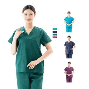 Wholesale Custom LOGO Hospital Doctor Nurse Scrubs Sets Men Women Medical Scrubs Uniforms Sets