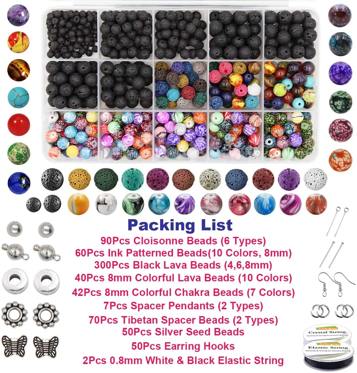 300pc Clear Bell Plastic Earring Backs