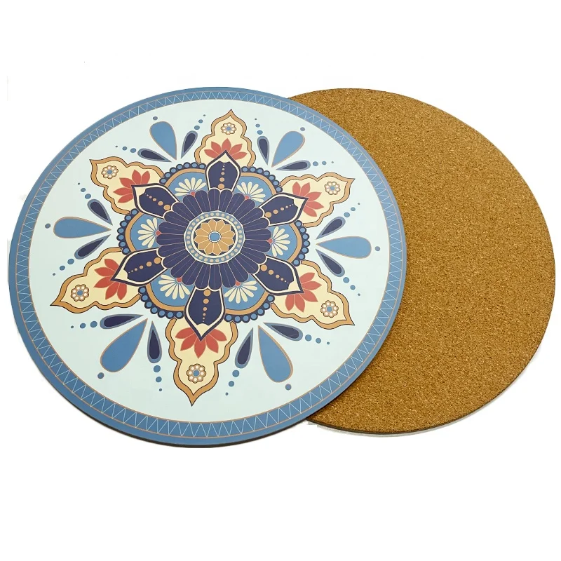 Wholesale Custom Restaurant Luxury Retro Mandala Coffee Coaster
