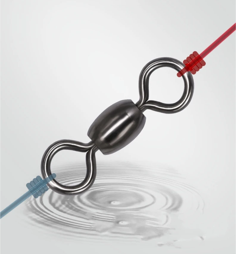 New Fishing Swivel 12/010 Saltwater Crane Stainless Steel Crane Swivels Fishing Line Hook