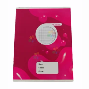 High Quality A5 Exercise Book 200 Pages French Ruled Glossy Full Color Cover for Ivory Coast