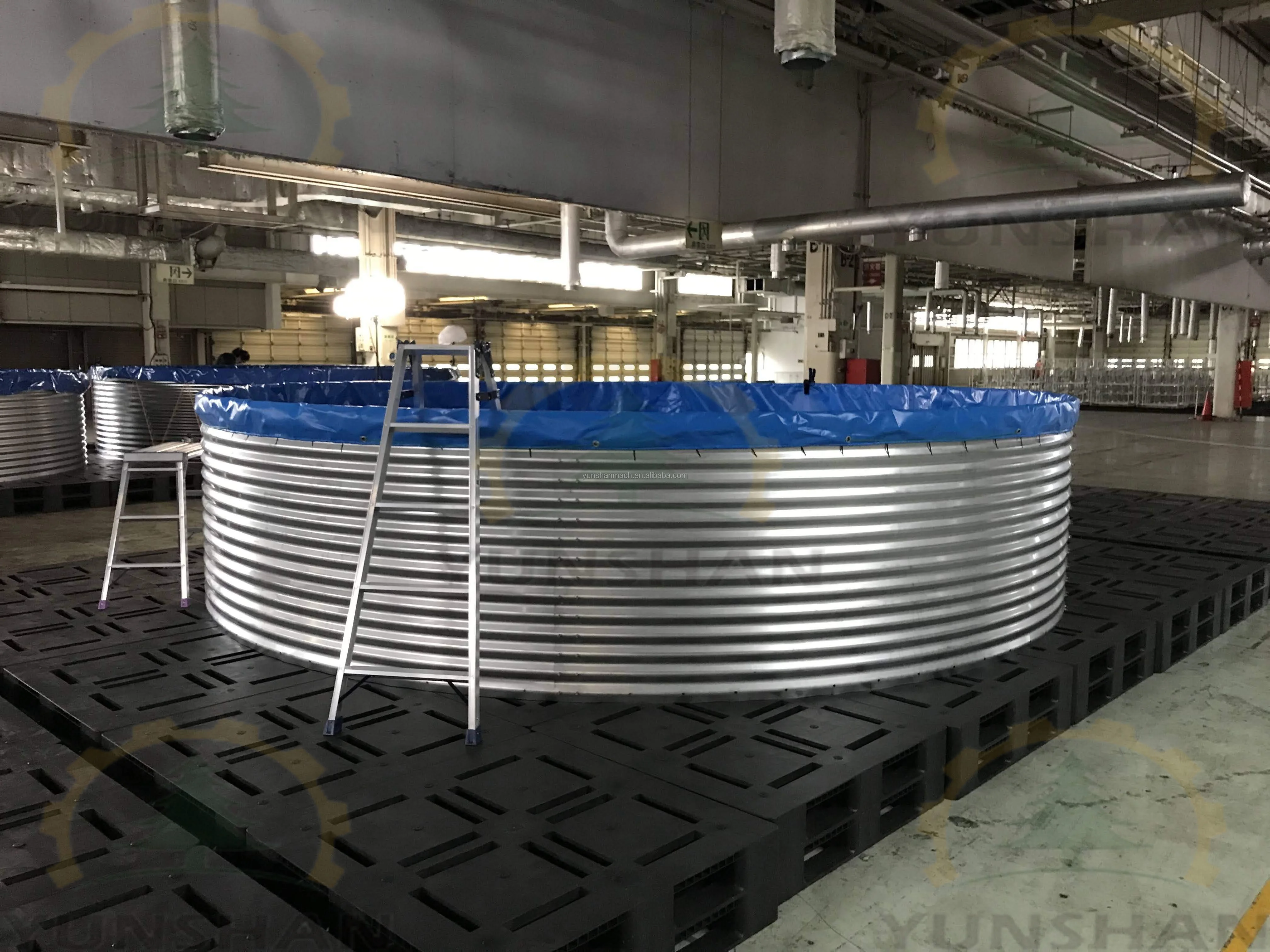 Galvanized Sheet Pisciculture Pool,Pvc Fish Tank For Fish Farm Farming