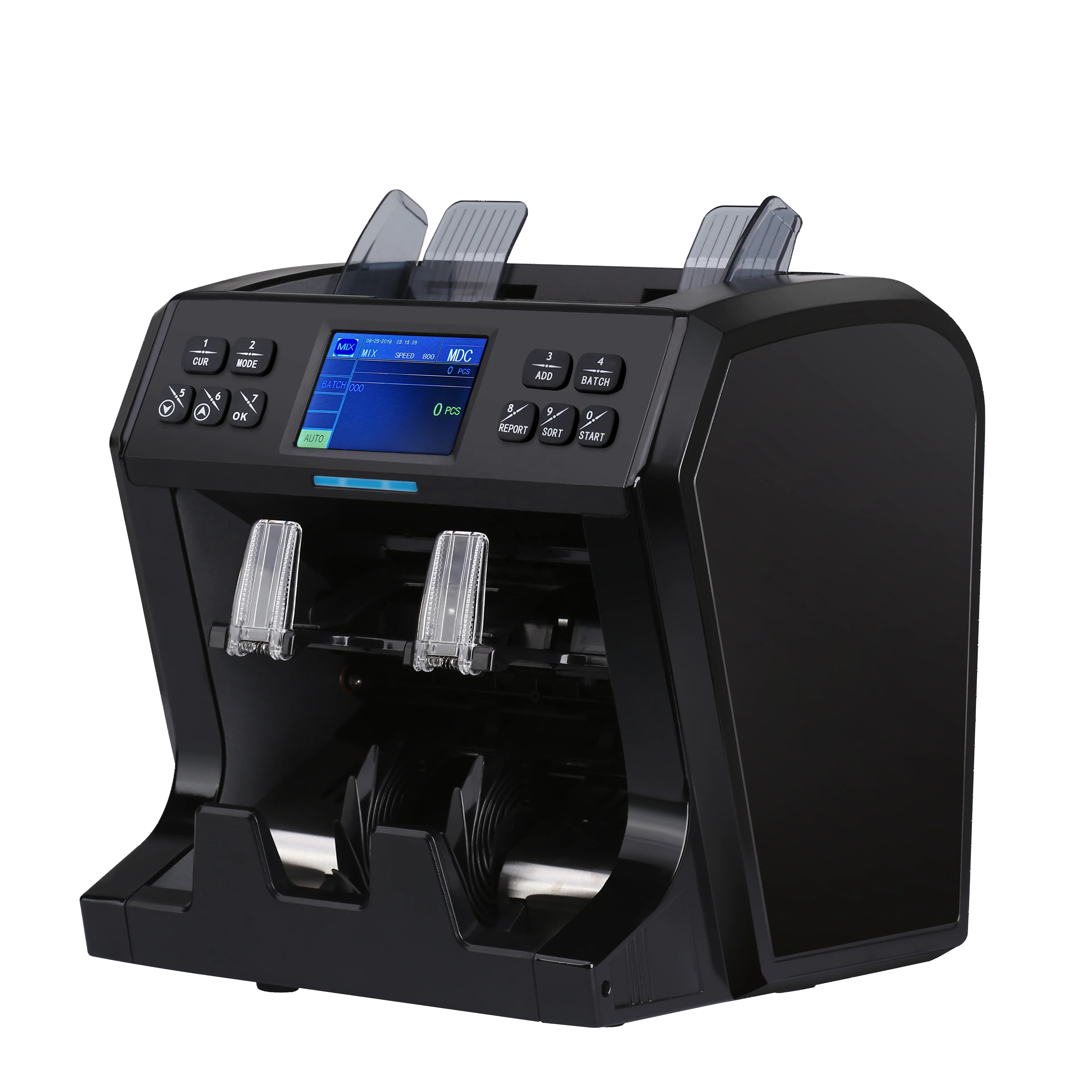 WT-800 CIS Mixed XOF XAF USD MXN GBP EURO CNY Currencies Value Cash Note  Counting Machine