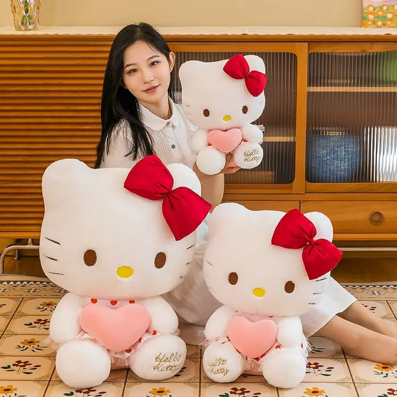 Hot Sale Sanrioo Hello Kawaii Kitty Stuffed Animal Plush Toys With Cute 