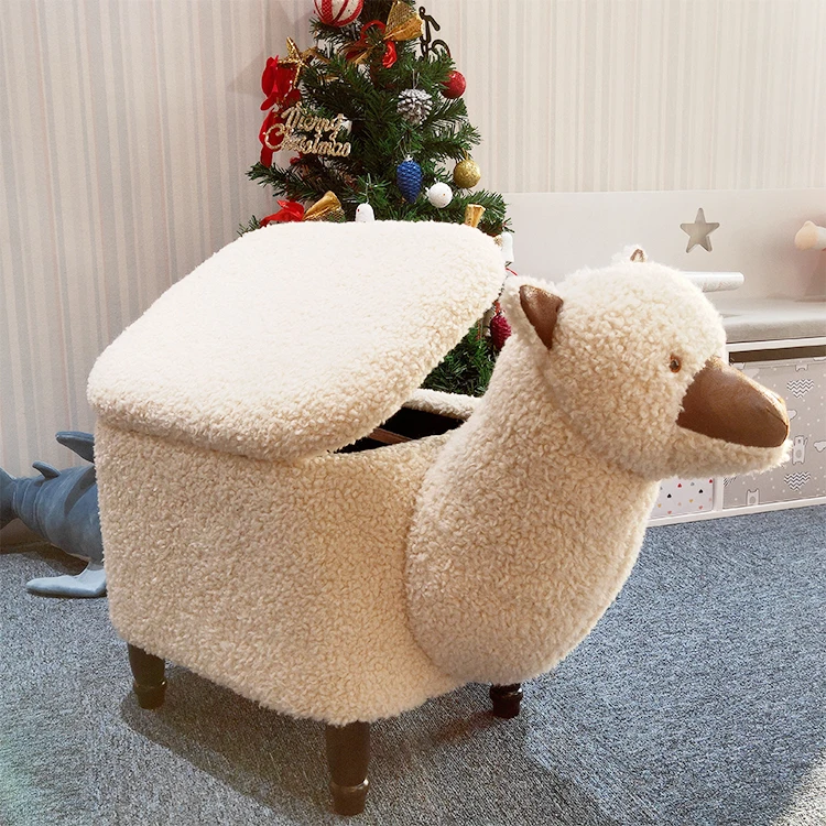 HStex Modern Design Animal Funny Ottoman Foot Stool for Kids and Children unicorn Animal Shape Ottoman