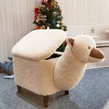 HStex Modern Design Animal Funny Ottoman Foot Stool for Kids and Children unicorn Animal Shape Ottoman