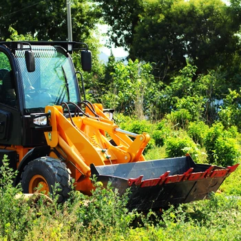 New High Hydraulic 1t-5t mini wheel Loader with Bucket Attachment tractor loader for Farm Front End Loader for Sale