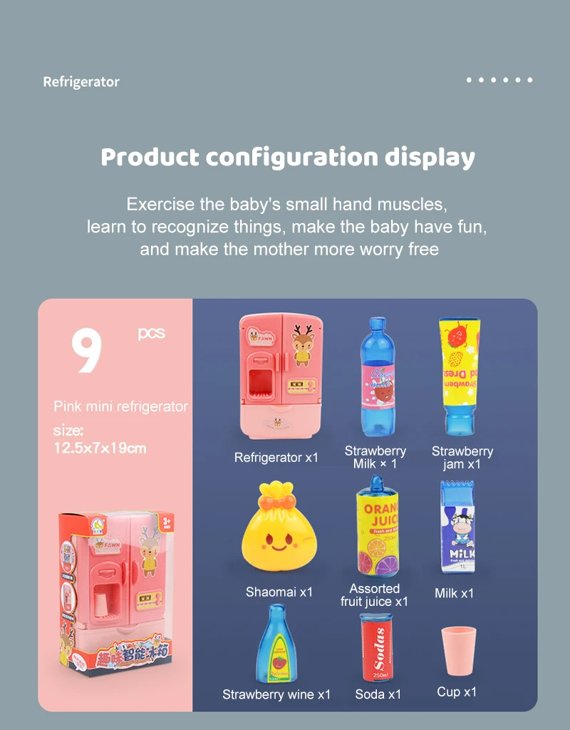 Mini Doll Fridge Fashion Furniture Kitchen Refrigerator For Barbie Accessories For Doll Dream House Play Toys Kids Pretend Play