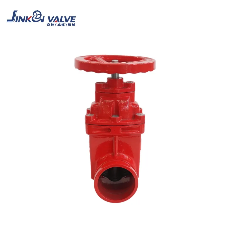 WRAS Certified Ductile Iron Grooved Gate Valve Resilient EPDM Seat Stainless Steel Stem High Durability Manual PN10/PN16