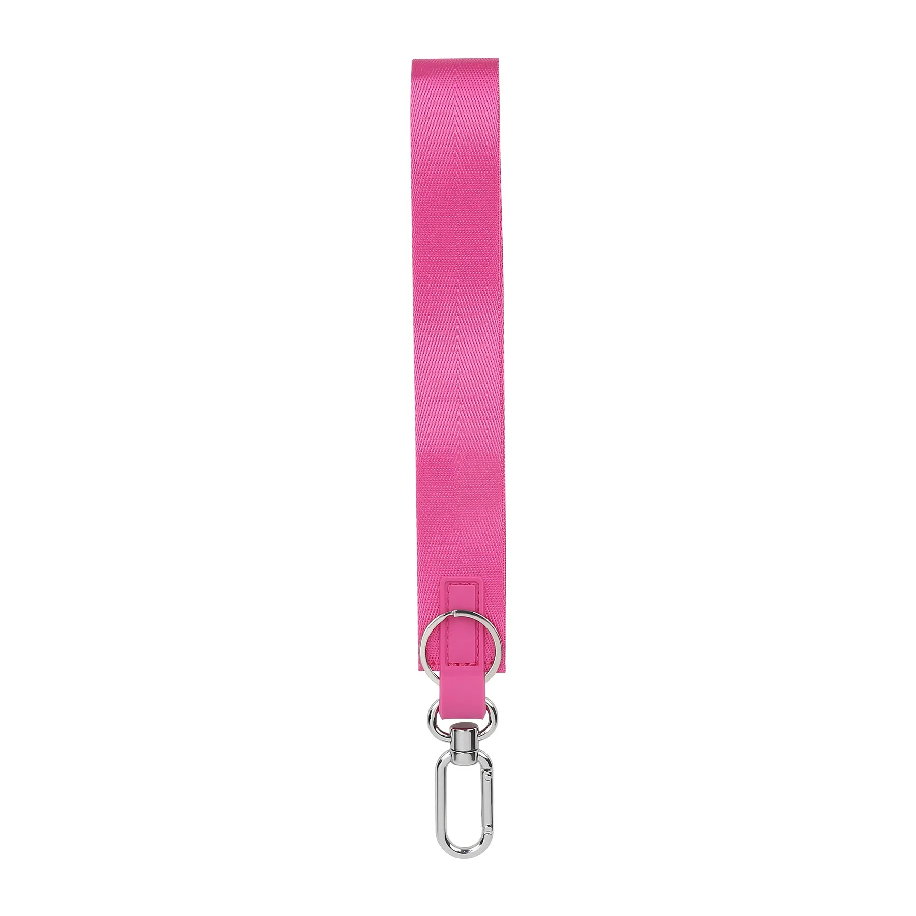 Logo Printed Wristlet Keychain With Key Holder