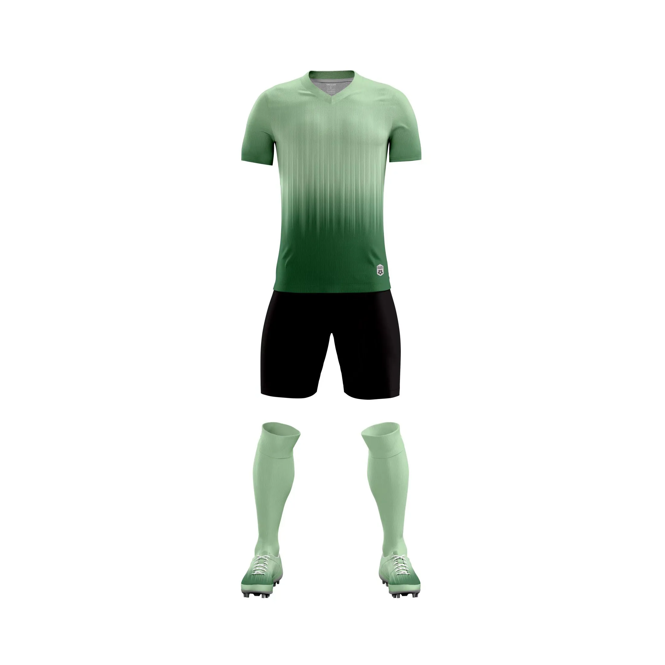 Supply 100% Polyester Cheap Sublimation soccer jersey set