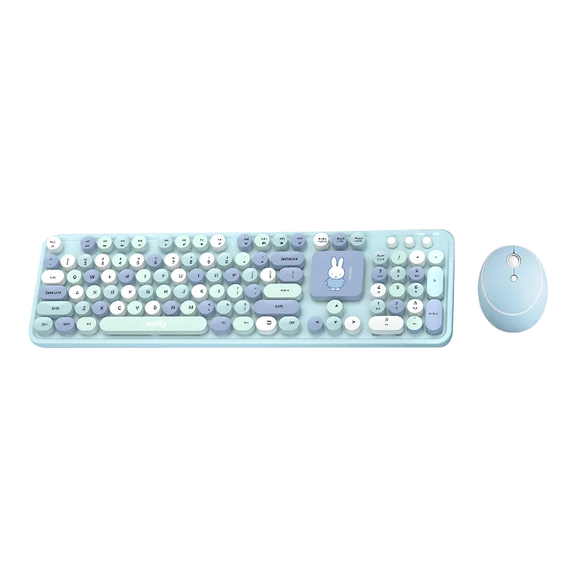 MIPOW X MIFFY OEM Wireless Mechanical Keyboard bluetooth Wireless Keyboard Wireless pink and Blue
