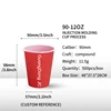 90-360 injection-molded cup-metal film in-mold labeling
