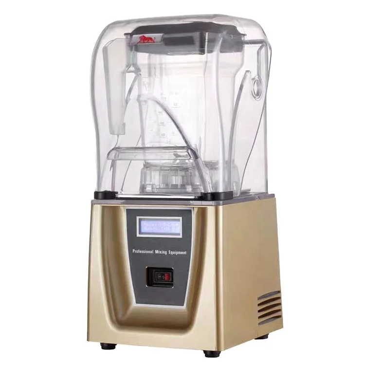 Commercial juice machine extractor silent blender and mixer blender smoothie with sound proof cover supplier